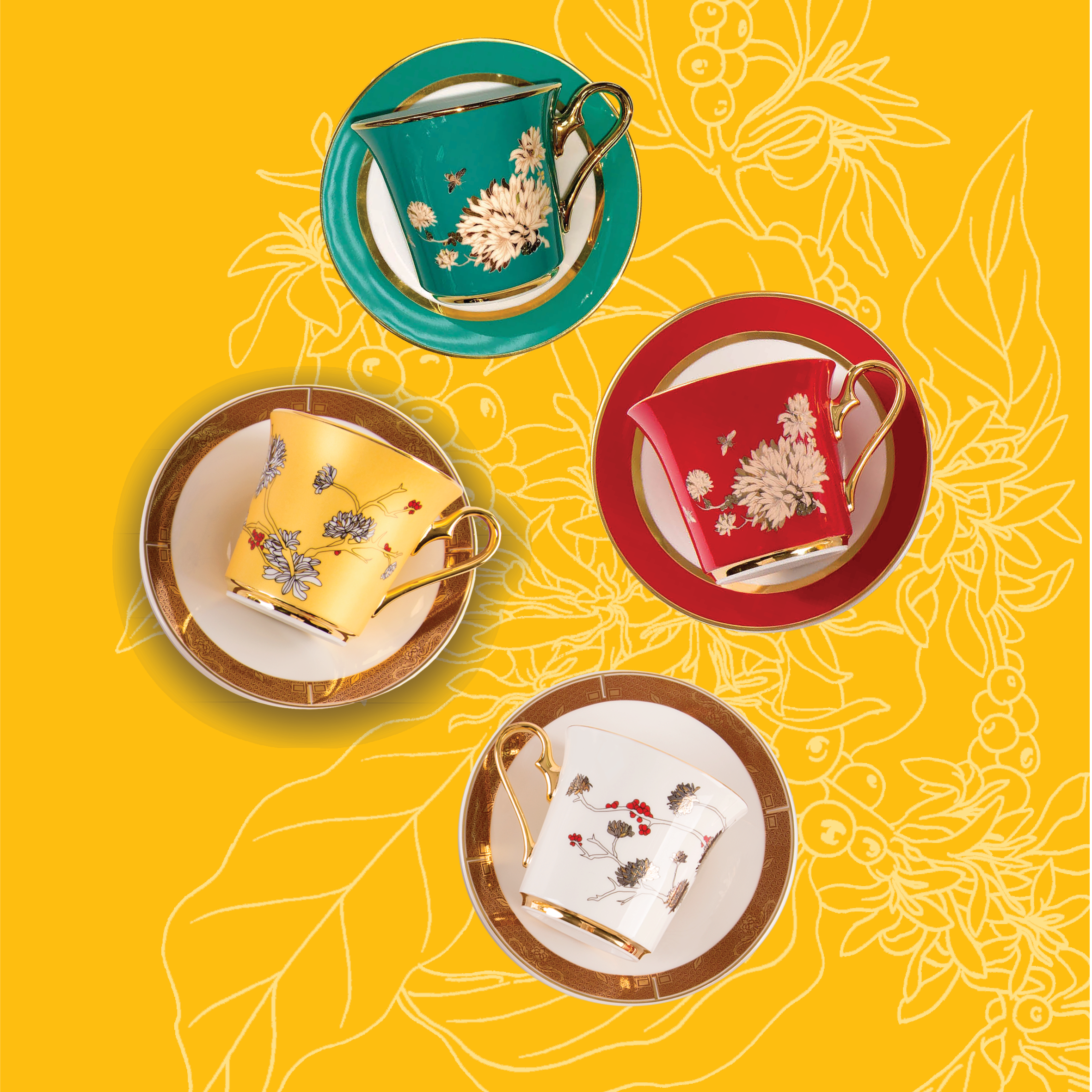 RUNAM BLOOM AND BEAR FRUIT MUG - 24